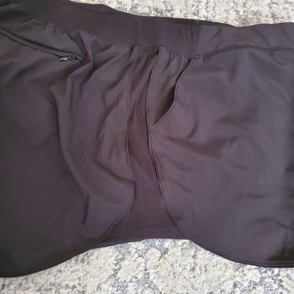 Member's Mark Women's Active Woven Rib Running Shorts Black Size XXL - Picture 8 of 12